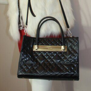 Ripani Genuine  Leather Tote/Shoulder black bag Made in Italy 12"x9"x5"